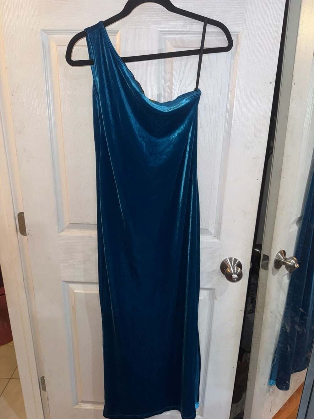 NWT LUX Velvet Slip Maxi Dress SOCIAL BRIDESMAIDS Dress Evening Prom Small